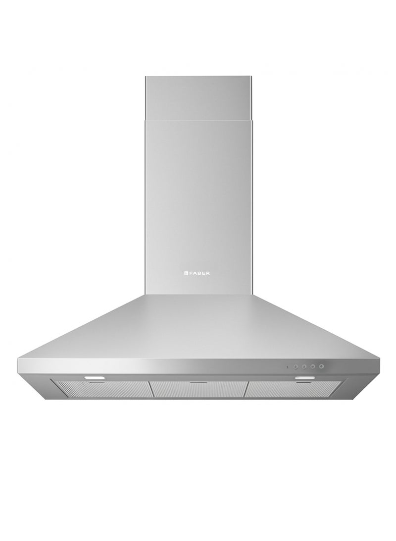 فابر Kitchen Cooker Hood, 90 cm Wall-Mount, 740 m³/h Suction Power, 3 Speed Settings + Intensive Mode, LED Lighting, Stainless Steel, STRIP SMART LED EV8 X A90/2 ( Made in Turkey ) 250 W 320.0533.761 Stainless_Steel - Image 1