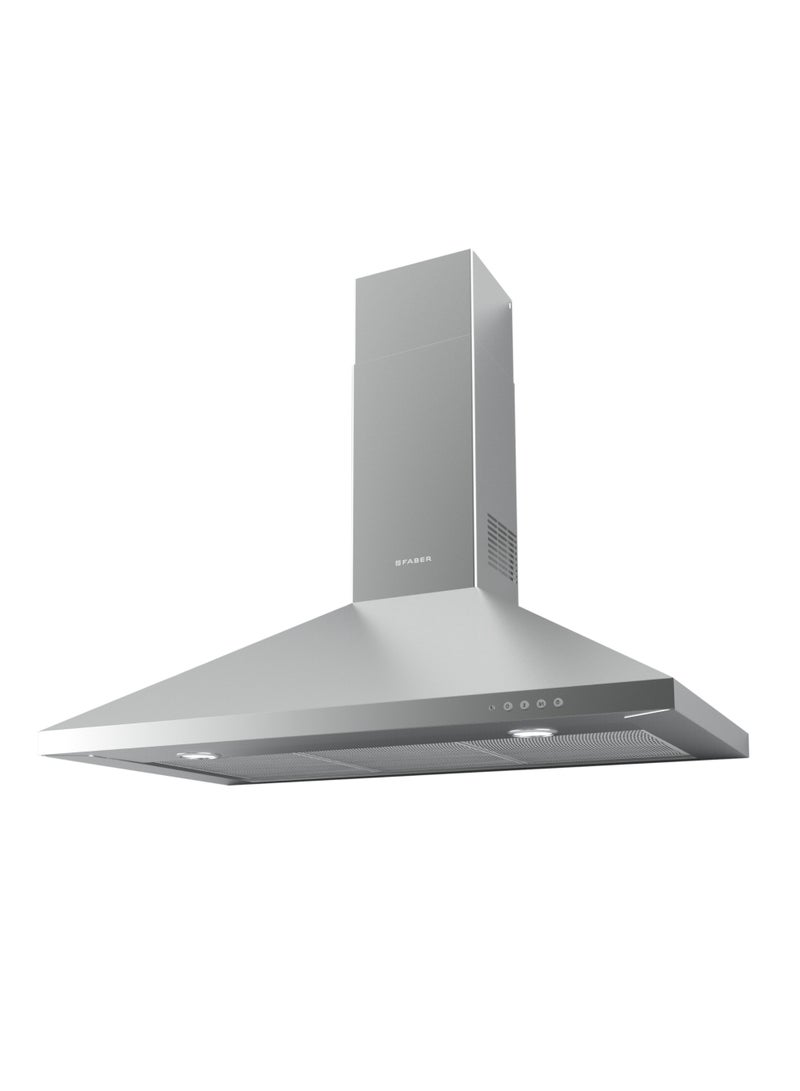 فابر Kitchen Cooker Hood, 90 cm Wall-Mount, 740 m³/h Suction Power, 3 Speed Settings + Intensive Mode, LED Lighting, Stainless Steel, STRIP SMART LED EV8 X A90/2 ( Made in Turkey ) 250 W 320.0533.761 Stainless_Steel - Image 2
