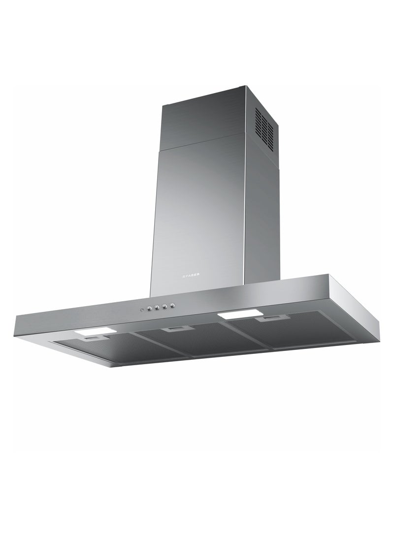 فابر Kitchen Cooker Hood, 90 cm Wall-Mount T-Shape, 430 m³/h Suction Power, 3 Speed Settings, LED Lighting, Stainless Steel, STILO SMART X A90 ( Made in Italy ) 115 W 325.0615.635 Stainless Steel - Image 2