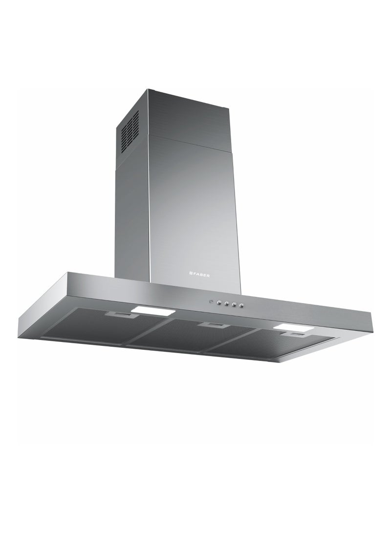 فابر Kitchen Cooker Hood, 90 cm Wall-Mount T-Shape, 430 m³/h Suction Power, 3 Speed Settings, LED Lighting, Stainless Steel, STILO SMART X A90 ( Made in Italy ) 115 W 325.0615.635 Stainless Steel - Image 3