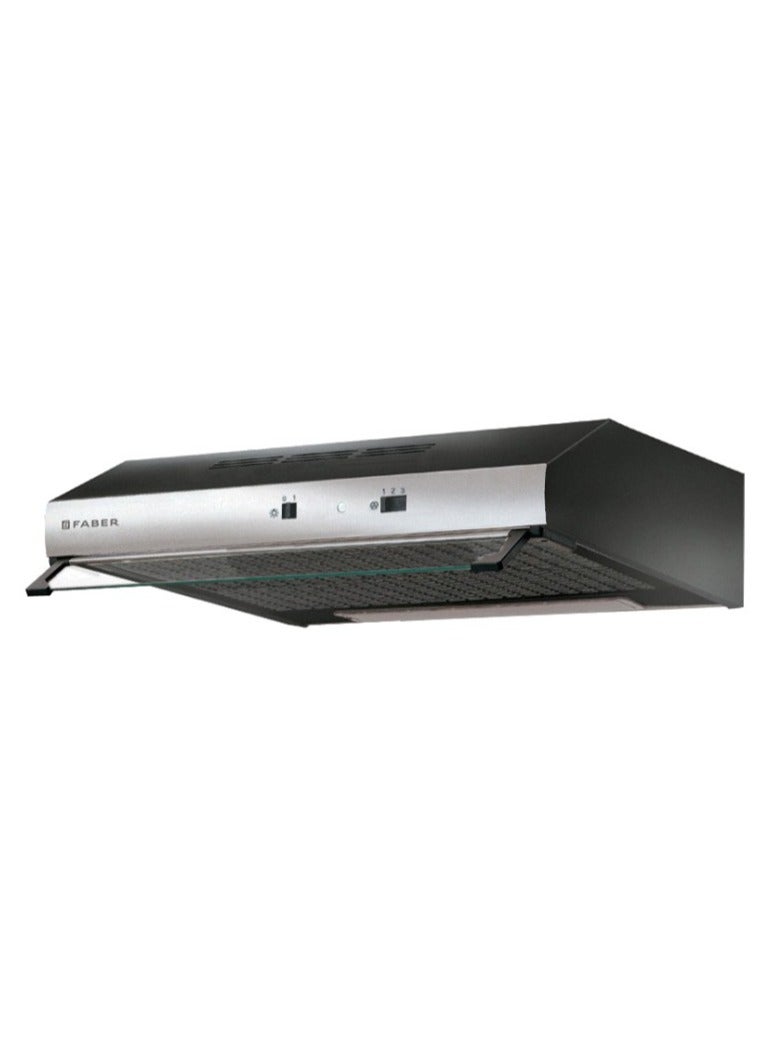 فابر Kitchen Cooker Hood, 90 cm Under-Cabinet, 305 m³/h Suction Power, 3-Speed, LED Lighting, Black/Stainless Steel TCH04 SS19A 741 ( Made in Turkey ) 115 W 300.0557.493 Black/Stainless - Image 1