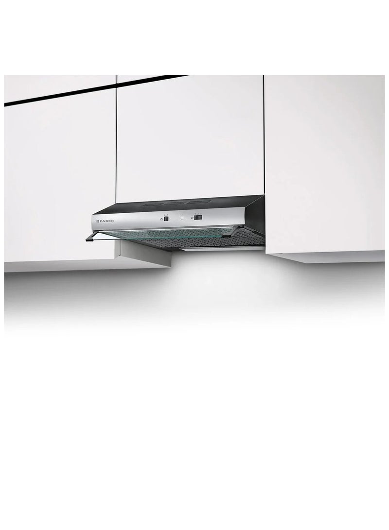 فابر Kitchen Cooker Hood, 90 cm Under-Cabinet, 305 m³/h Suction Power, 3-Speed, LED Lighting, Black/Stainless Steel TCH04 SS19A 741 ( Made in Turkey ) 115 W 300.0557.493 Black/Stainless - Image 2