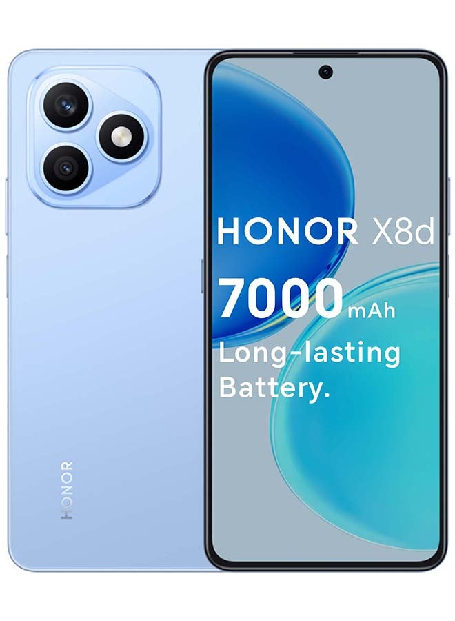 Honor X8d Dual SIM 4G Light Blue 8GB RAM 256GB - Middle East Version - Image 1