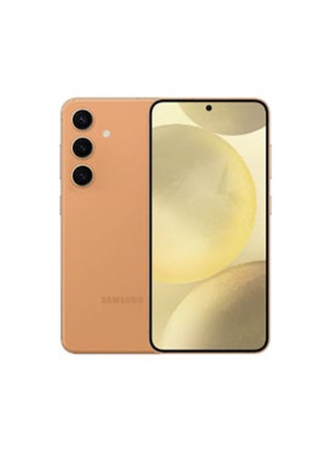 سامسونج جالاكسي S24 ثنائي الشريحة برتقالي رملي 8 جيجابايت رام 128 جيجابايت 5G - نسخة الشرق الأوسط - Image 1