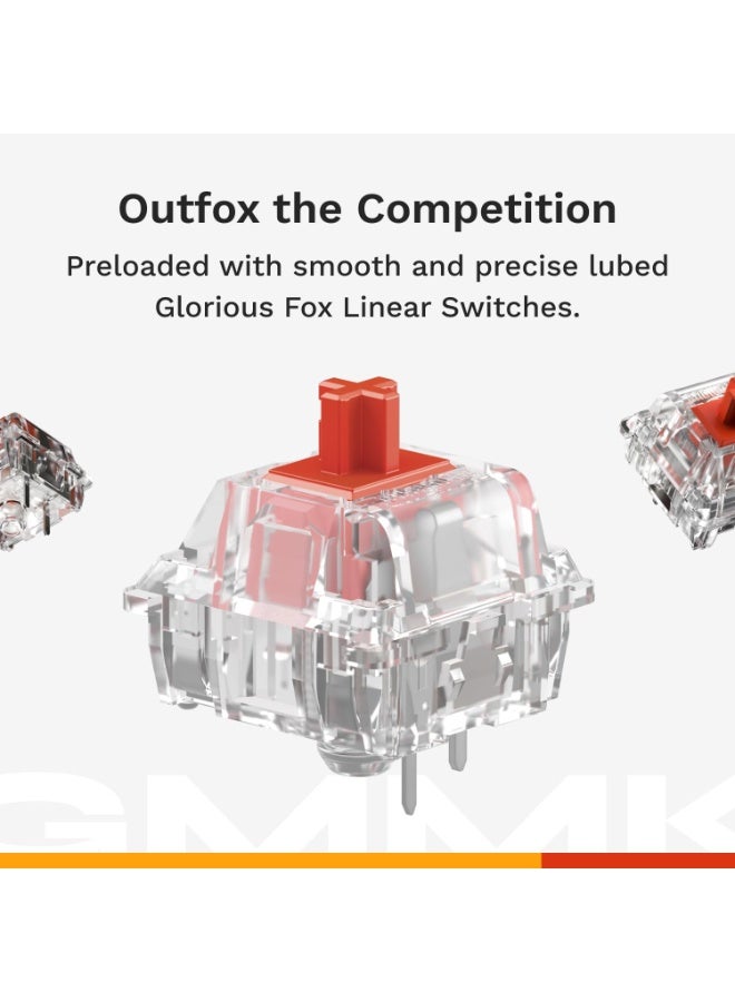 جلوريوس لوحة مفاتيح الألعاب الرائعة - GMMK 3 PRO: لوحة مفاتيح ميكانيكية مخصصة، حجم كامل 100%، هيكل ألمنيوم قابل للتعديل ونظام جازكيت، مفاتيح MX قابلة للتبديل الساخن، رغوة تقليل الصوت، أغطية مفاتيح مخصصة، ANSI (أسود) - الولايات المتحدة - Image 3