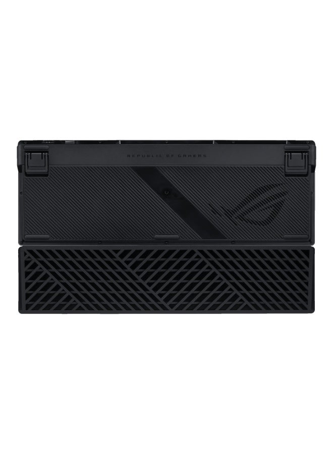 ASUS ROG Azoth 96 HE Wireless Gaming Keyboard – 96% Layout, Hot-Swappable HFX V2 Magnetic Hall Effect Switches, Adjustable Actuation, OLED Display, Tri-Mode Connectivity, RGB Per-Key Lighting, Gasket-Mounted, Metal Top, Detachable Wrist Rest, Black | 90MP040H-BKCA00 Black - Image 5