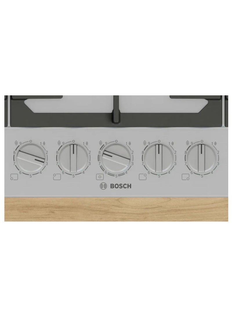 بوش 90cm, Gas Hob, FlameSelect & 5 Burners, Precise 9-Level Control PCR9A5I90M stainless_steel - Image 2