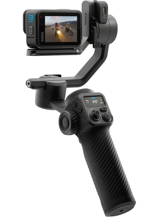 جو برو مثبت جيمبال متعدد الأجهزة Fluid Pro AI، تتبع الموضوع بالذكاء الاصطناعي، ضوء ملء مدمج لكاميرات GoPro والهواتف الذكية - Image 2