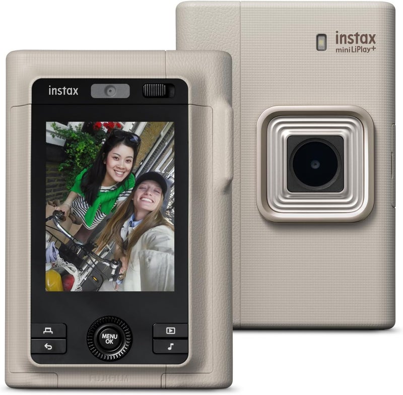 فوجي فيلم كاميرا فورية هجينة Instax Mini LiPlay+ باللون البيج الرملي - Image 5