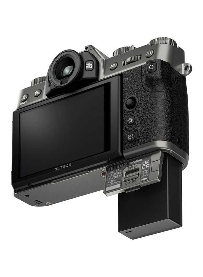 فوجي فيلم كاميرا X-T30 III فضي فحم / مجموعة 13-33 مم - Image 4
