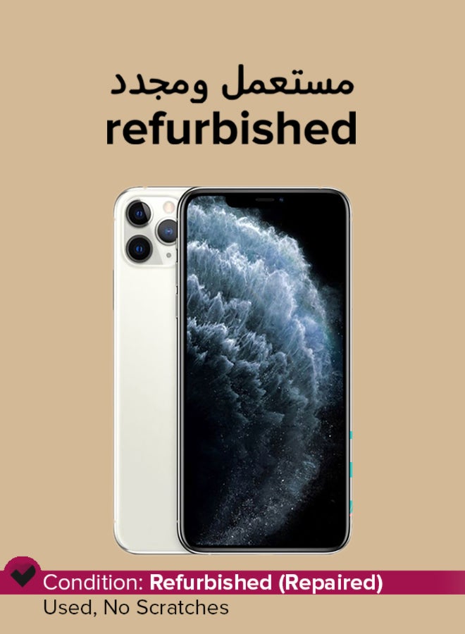 ابل  مجدد - آيفون 11 برو فضي 64 جيجابايت فضي 4G - النسخة الدولية - Image 1
