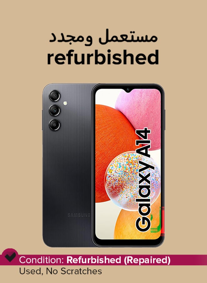 Samsung Refurbished - Galaxy A14 Single SIM Black 4GB RAM 64GB 5G - International Version - Image 1