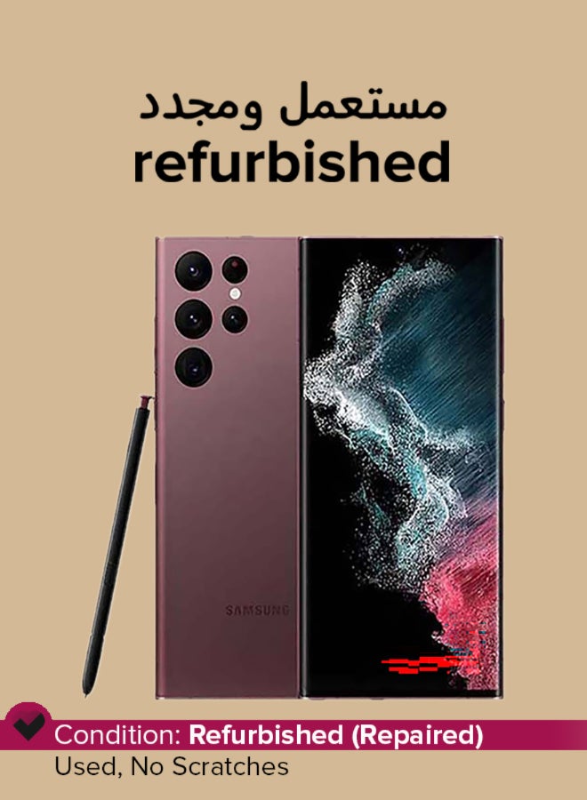 سامسونج مجدد - جالاكسي S22 ألترا أحمر شريحة واحدة 12GB 256GB 5G LTE - النسخة الدولية - Image 1