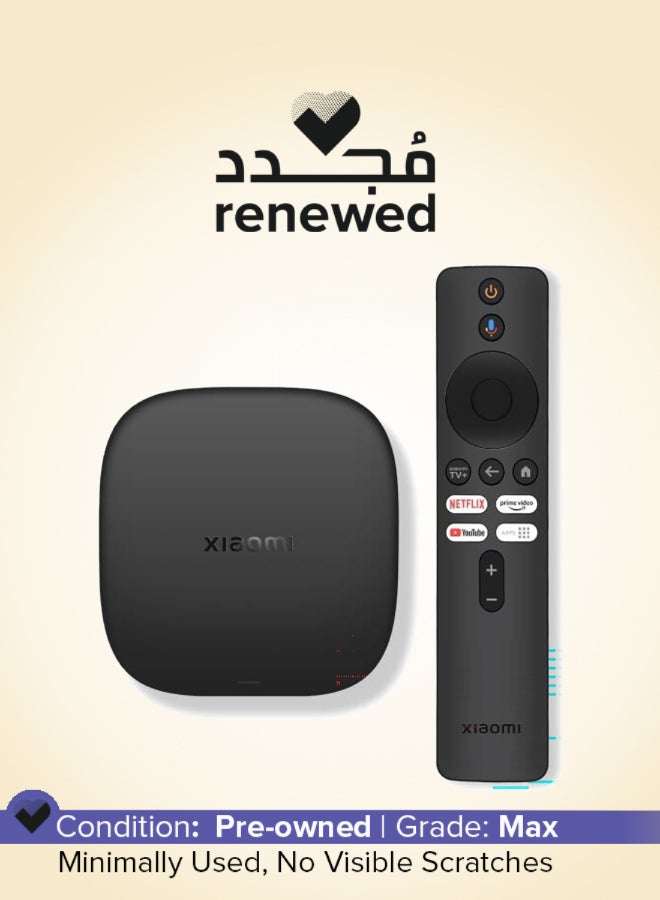 شاومي مجدد - صندوق التلفاز S الجيل الثالث، جودة صورة 4K UHD، مرئيات سينمائية بدقة Dolby Vision، صوت سينمائي متميز Dolby Atmos و DTS X، منصة عالية الأداء 6nm | PFJ4191EU / MDZ-32-AA - Image 1