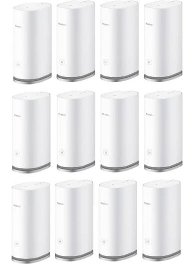 HUAWEI WiFi Mesh 3 AX3000 Router, Dual-Band 3000 Mbps Speed, 600 Square Meters Coverage, 4 High-Performance Power Amplifiers, HarmonyOS Mesh+, 10x 3-Pack, 30 Pieces, White | WS8100-30 White - Image 1