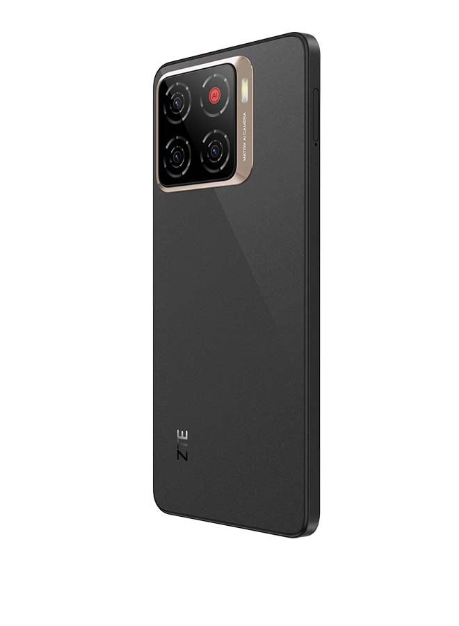 زد تي اي هاتف Blade A56 ثنائي الشريحة باللون الأسود السماوي 4GB+12GB RAM 128GB 4G مع شاحن - النسخة الدولية - Image 3