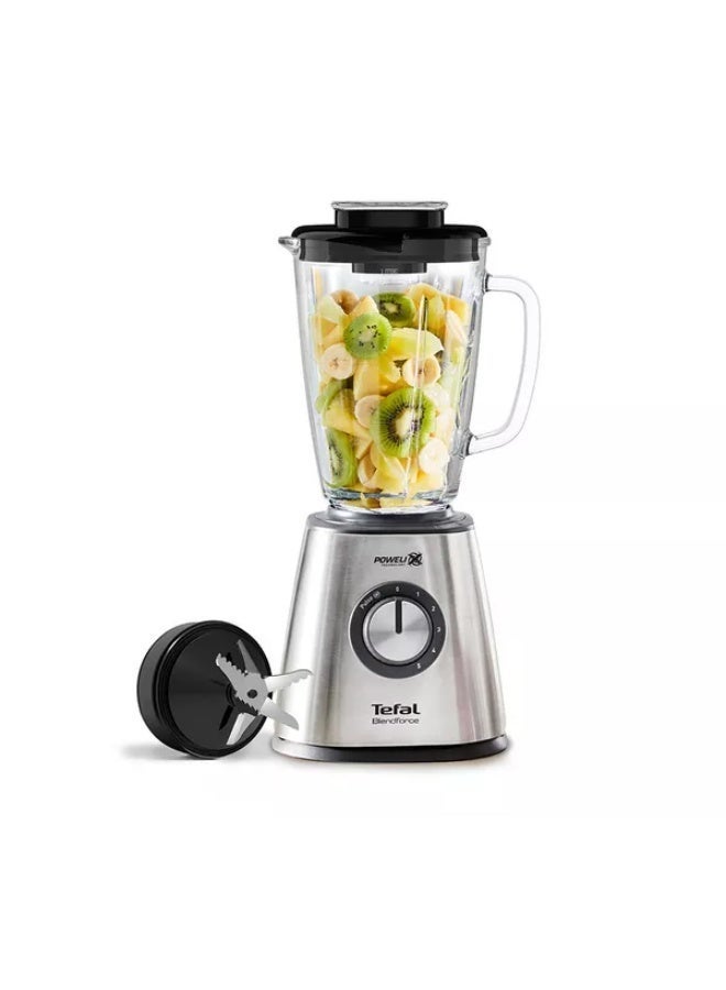 Tefal BlendForce Glass Blender 1.75 L 800 W BL439DG0 Silver - Image 1
