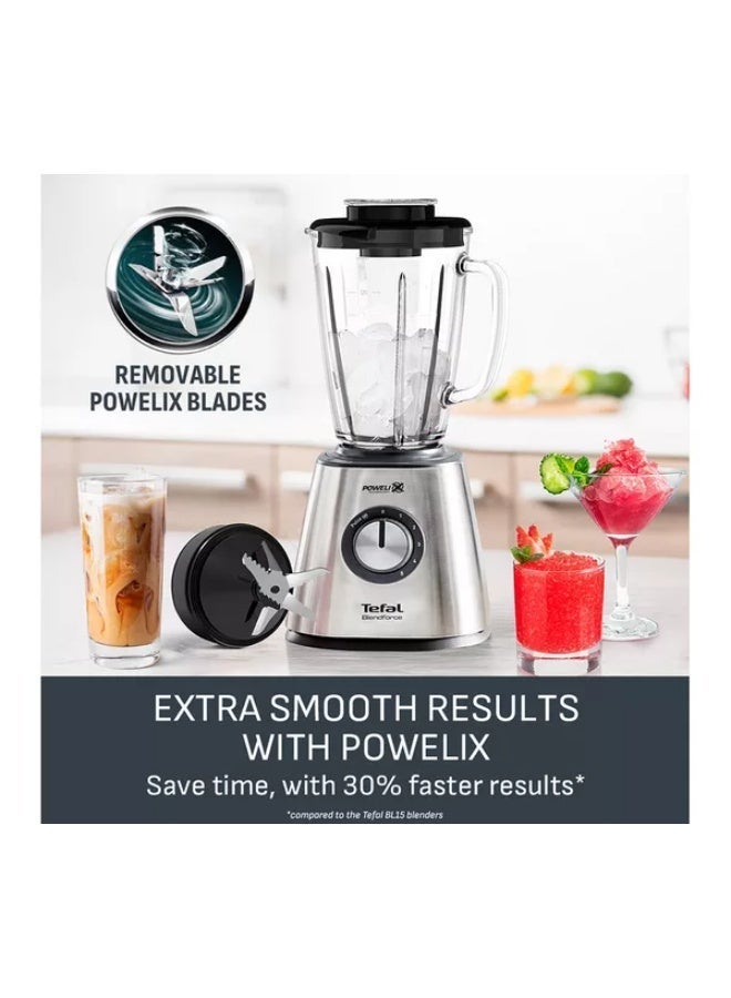 Tefal BlendForce Glass Blender 1.75 L 800 W BL439DG0 Silver - Image 3