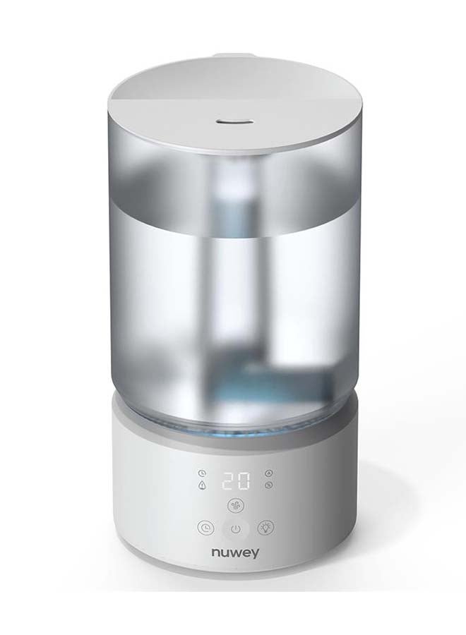 نووي مرطب نوتري كوك الكبير 4 لتر مع ضوء مزاجي 7 ألوان، رذاذ قابل للتعديل ومؤقت، تشغيل هادئ للغاية، إيقاف تلقائي، يصل إلى 60 ساعة من الرذاذ المستمر للمنزل وغرفة النوم - Image 1