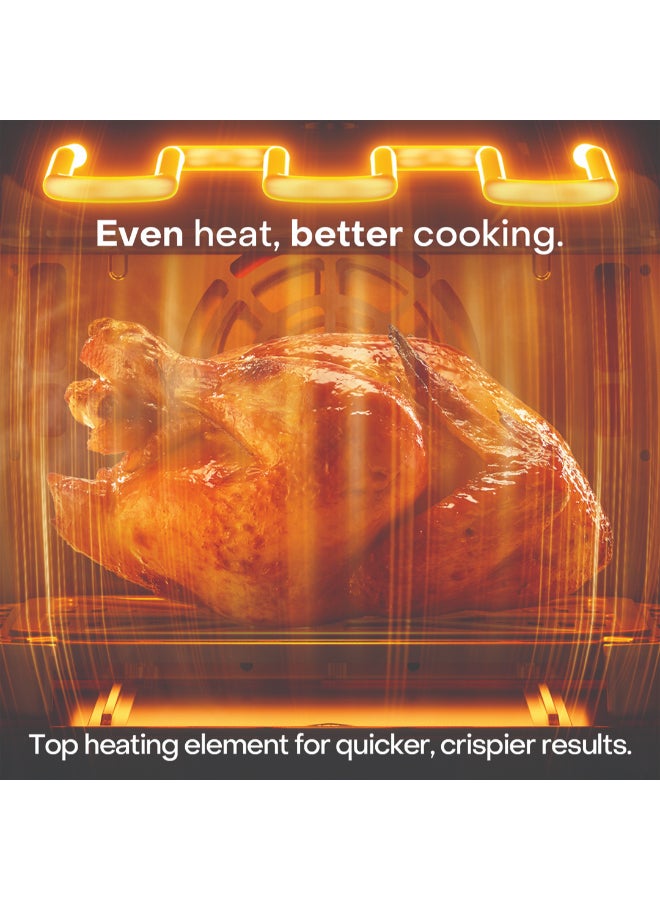 nutricook Dual Basket Vertical Air Fryer with Window, Sync Finish & Dual Cook, 6 Preset Programs + Manual Mode, 4-Layer Cooking with Racks, Top Heating Coils, Space-Saving Stacked Design, NC-AFDS330, Black 9.6 L 2700 W NC-AFDS330 Black - Image 4