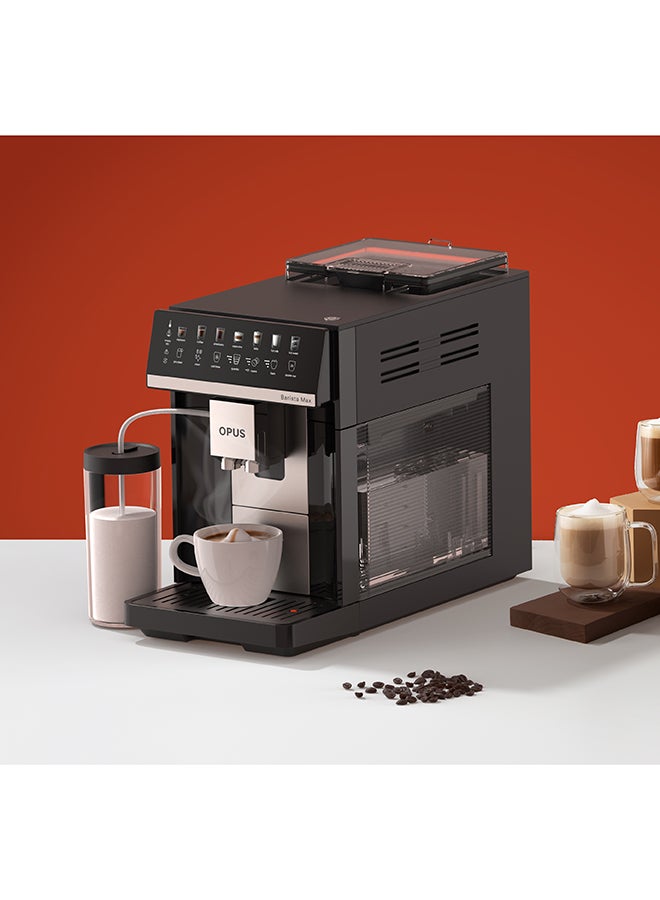 نيوتري كوك Opus 7 Smart One-Touch Coffee Machine – Bean-to-Cup Freshness, Creamy Milk Frothing, Customizable Brewing, Cold Brew Function, 15-Bar Italian Pump, Thermoblock & Self-Cleaning, Black 1.8 L 1725 W FACM330 Black - Image 2