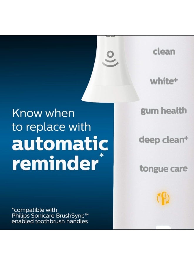 فيليبس رؤوس فرشاة فيليبس سونيكير W2 المثالية القياسية، قابلة للتثبيت، مزودة بتقنية BrushSync، عبوة من 6 بيضاء - HX6066/87 - Image 5