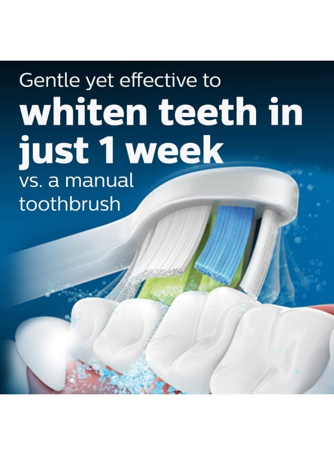 فيليبس رؤوس فرشاة فيليبس سونيكير W2 المثالية القياسية، قابلة للتثبيت، مزودة بتقنية BrushSync، عبوة من 6 بيضاء - HX6066/87 - Image 2