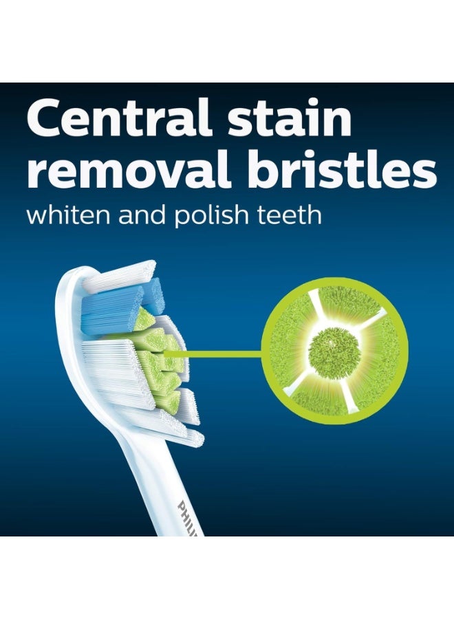 فيليبس رؤوس فرشاة فيليبس سونيكير W2 المثالية القياسية، قابلة للتثبيت، مزودة بتقنية BrushSync، عبوة من 6 بيضاء - HX6066/87 - Image 3