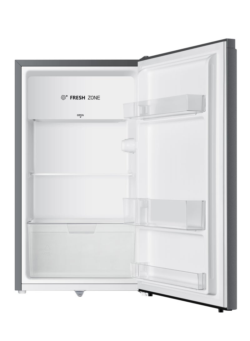 Hisense 90 Litre Refrigerator, Energy Saving, Glass Shelf, Maximum Capacity, Reversible Door 90 L RL12D2NK Silver - Image 2
