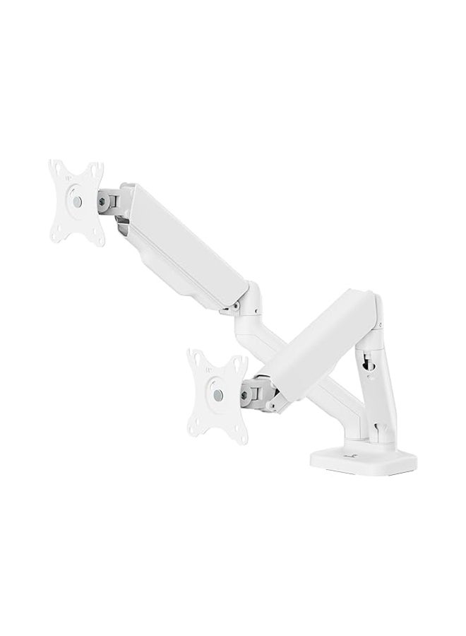 Gamertek Pivot Core Dual Monitor Arm - White - Image 2