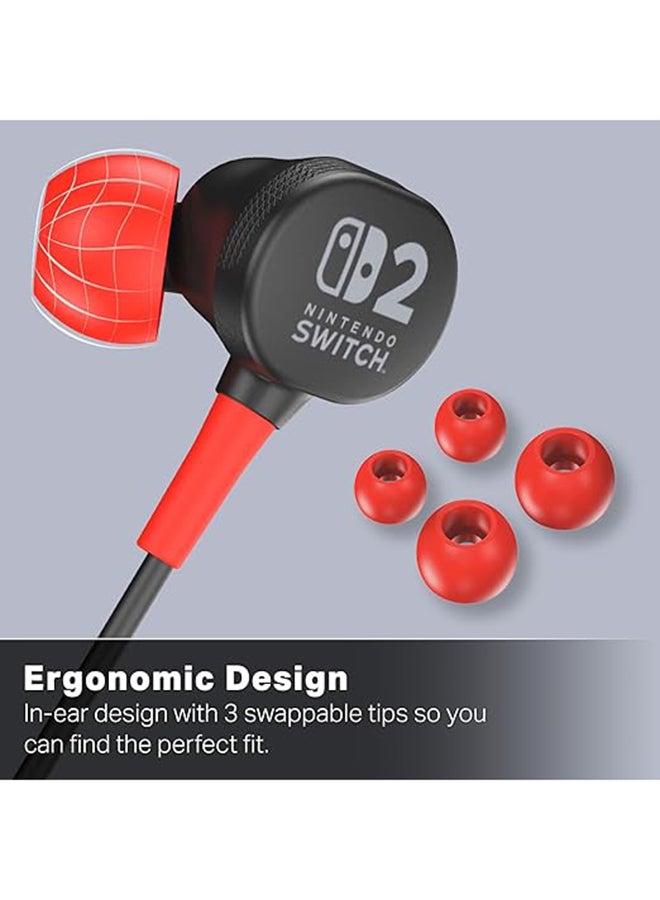 باور أيه Switch 2- Black Wired Earbuds - Image 3