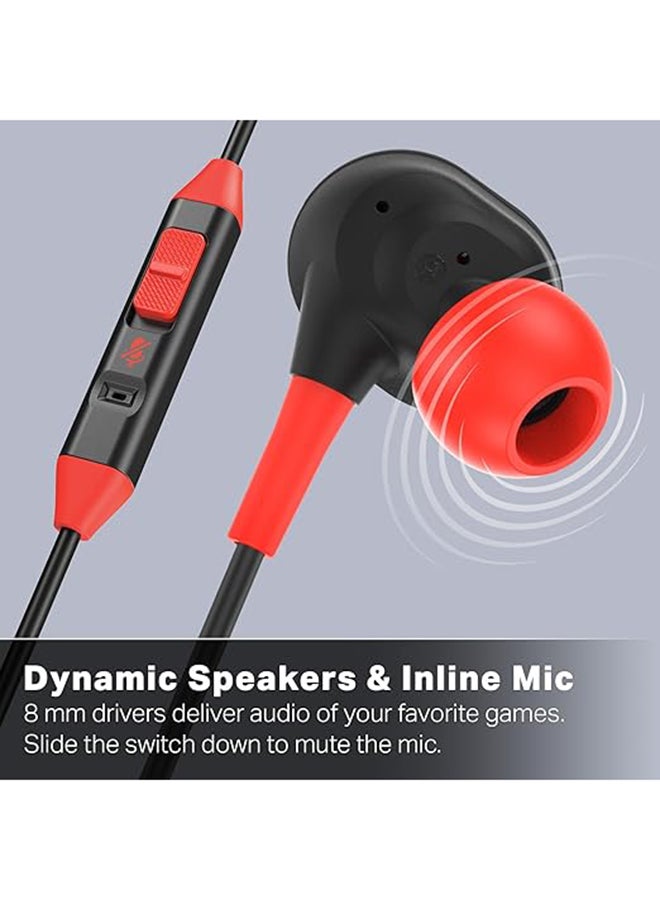 باور أيه Switch 2- Black Wired Earbuds - Image 2