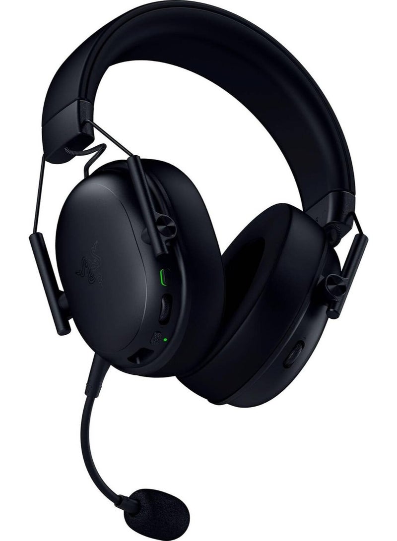 RAZER BlackShark V3 Wireless Gaming Headset, HyperSpeed 2.4 GHz + Bluetooth, TriForce 50 mm Drivers, Detachable 9.9 mm Mic, THX 7.1.4, 70 h Battery, 270 g – Black | RZ04-05410100-R3M1 Black - Image 2