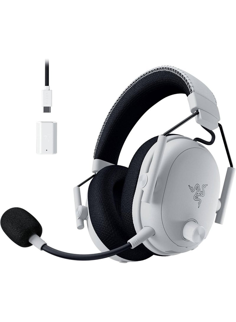 RAZER BlackShark V3 Pro Wireless ANC Gaming Headset, HyperSpeed 2.4 GHz + Bluetooth, Detachable 12 mm Mic, TriForce 50 mm Drivers, Hybrid ANC, Up to 70 Hrs, PC & Console, White | RZ04-05400200-R3M1 White - Image 1