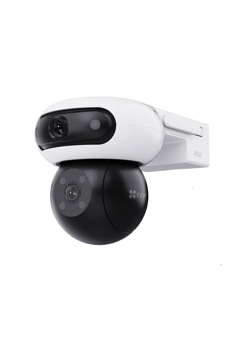 إيزفيز مجموعة كاميرا 2K+ و 2K+ ذات العدستين 4G+WiFi، لوحة شمسية 8W، دوران مزدوج، مقاومة للعوامل الجوية، بطارية 10400 مللي أمبير، كشف الشكل المدعوم بالذكاء الاصطناعي، تتبع ذكي، دفاع نشط - أبيض | CS-CB90x/SP - Image 3
