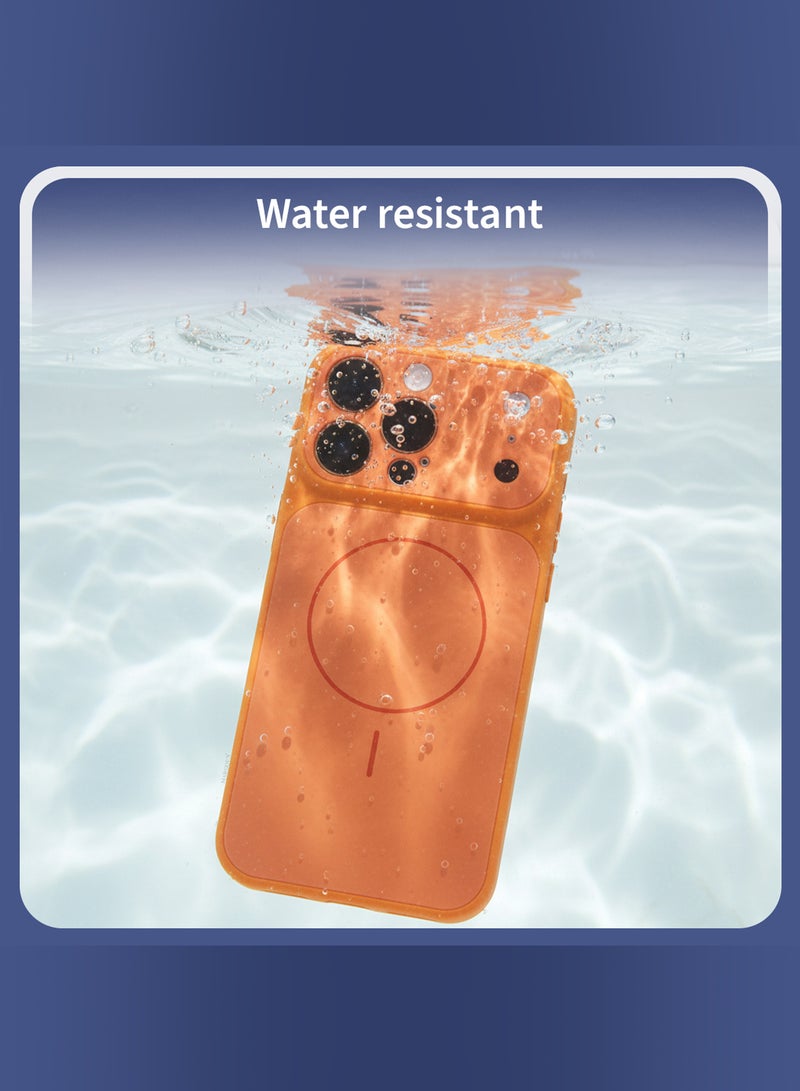 مارجون حافظة ترقية مغناطيسية لجهاز آيفون 15 برو ماكس – تحويل إلى مظهر 17 برو ماكس - حافظة تدعم الشحن اللاسلكي مع واقي شاشة - Image 5