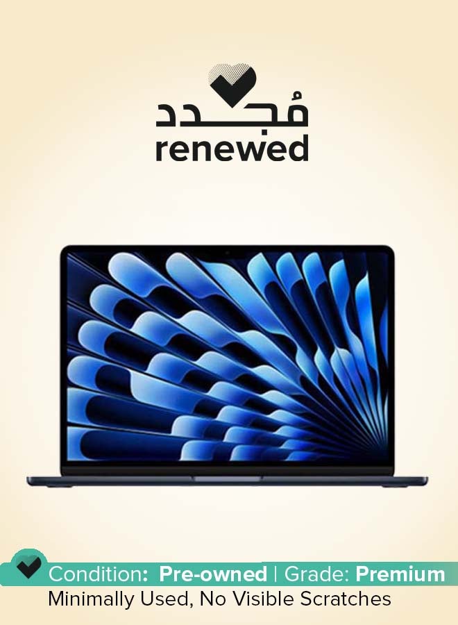 Renewed - MacBook Air 15-inch (2880x1864) Display, Apple M3 Chip 8-Core CPU 10-Core GPU Processor/8GB RAM/256GB SSD/Intel UHD Graphics English Multi-Color