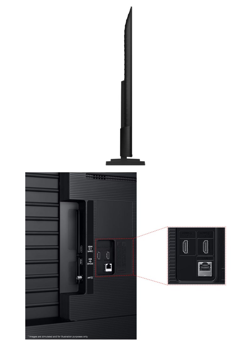 سامسونج 55-Inch Q6F QLED 4K Smart TV (2025 Model - International Version) | 100% Color Volume & Quantum HDR, HDR10+ | Tizen OS Knox Security | OTS Lite Gaming | Q4 Lite Processor, Motion Xcelerator, UHD Micro Dimming | MetalStream Design - 55Q6F Black - Image 5