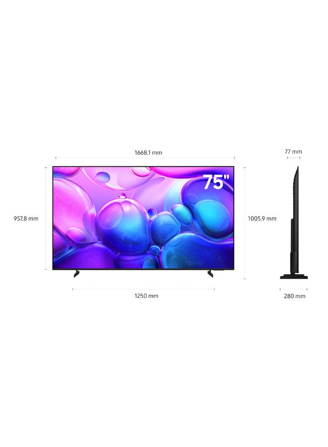 Samsung 75-Inch Q6F QLED 4K Smart TV (2025 Model - International Version) | 100% Color Volume & Quantum HDR, HDR10+ | Tizen OS Knox Security | OTS Lite Gaming | Q4 Lite Processor, Motion Xcelerator, UHD Micro Dimming | MetalStream Design - 75Q6F Black - Image 3
