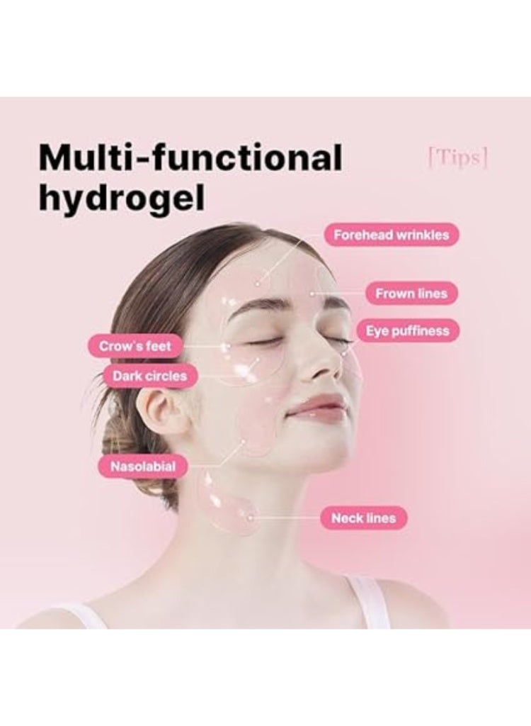 حل الخطوط الدقيقة، الهالات السوداء وشد البشرة – لاصقات هيدروجيل الكولاجين الببتيدية (60 لاصقة)  - Image 4