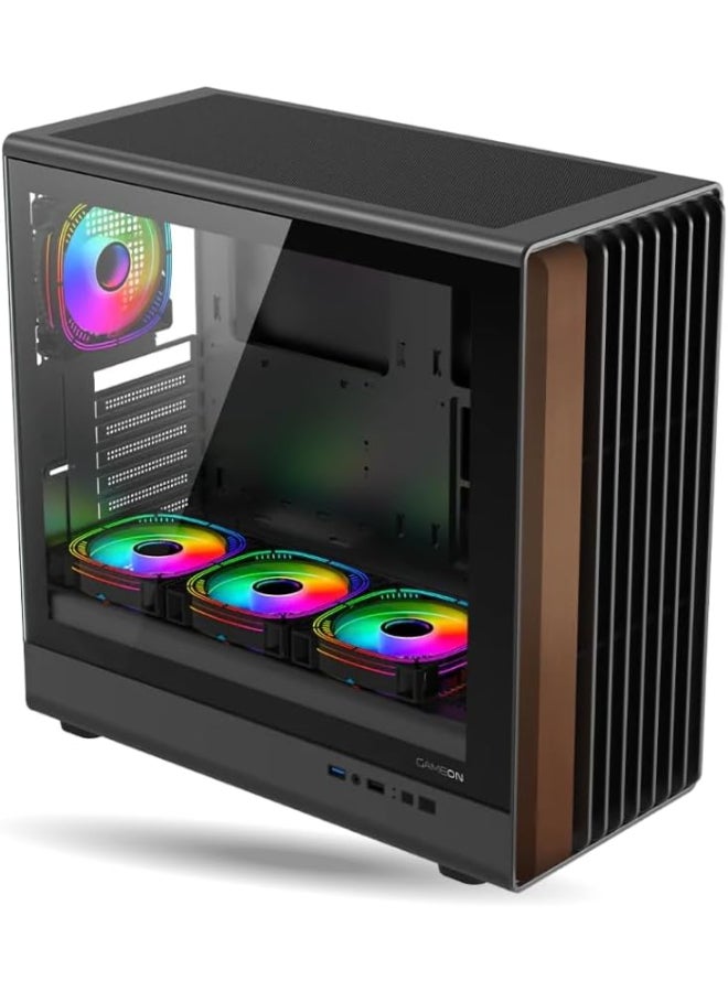 GAMEON Timber Midnight Series Gaming Desktop PC With Intel Core i5-12400F Processor/16GB RAM DDR4/1TB SSD/6GB Nvidia GeForce RTX 3050 Graphics/Windows 11 Pro+ Free Keyboard + Mouse Black - Image 3
