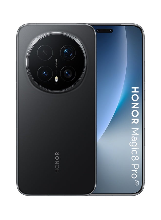 Honor Magic 8 Pro Dual SIM Black 12GB RAM 512GB 5G With Free Honor Watch Fit active - Middle East Version - Image 2