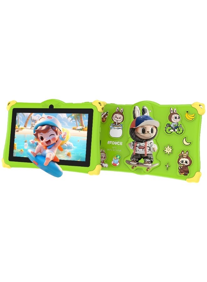 ATOUCH Q43 - Kids Tablet 7-inch Screen | WiFi | 8GB RAM | 256GB ROM | Green | Child-Friendly Design - Image 1