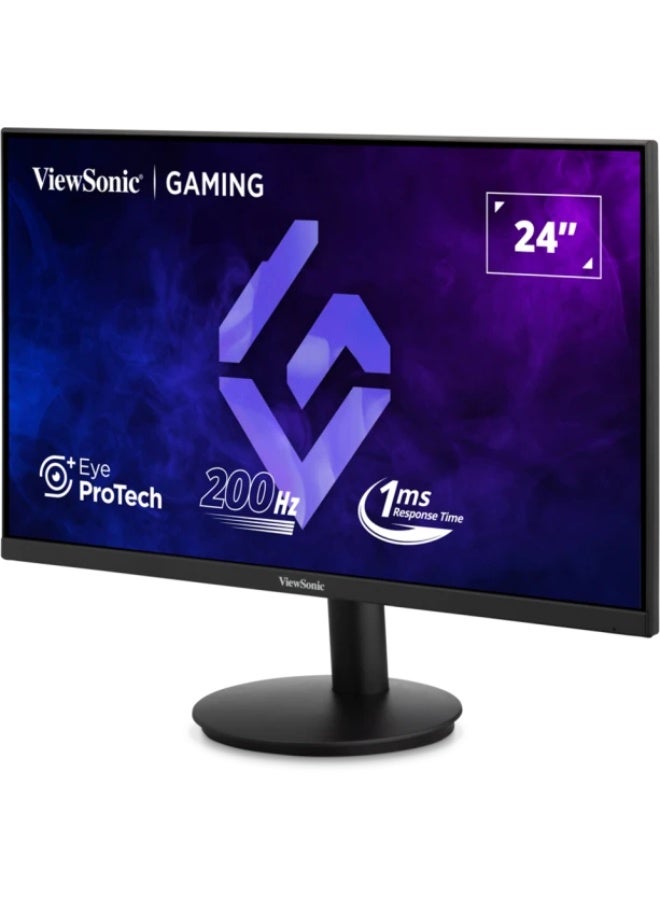 ViewSonic 24-Inch Gaming Monitor – 200Hz, 1ms, Full HD, IPS Panel VX2425-HD-PRO Black - Image 1