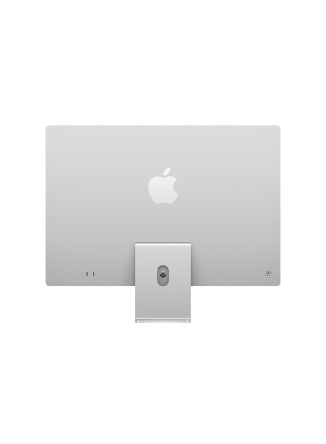 ابل  iMac 24-inch MCR24 with Retina 4.5K Display, M4 Chip 10-Core CPU 10-Core GPU Processor/24GB RAM/512GB SSD/macOS English Silver - Image 2