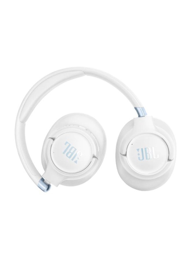 جي بي إل سماعات JBL Tune 780NC اللاسلكية فوق الأذن مع تقنية إلغاء الضوضاء التكيفية وصوت JBL النقي عالي الدقة وعمر بطارية 76 ساعة، مكالمات بميكروفونين، بلوتوث 6.0، دعم التطبيق – أبيض (JBLT780NCWHT) - Image 3