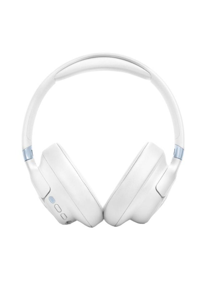 جي بي إل سماعات JBL Tune 780NC اللاسلكية فوق الأذن مع تقنية إلغاء الضوضاء التكيفية وصوت JBL النقي عالي الدقة وعمر بطارية 76 ساعة، مكالمات بميكروفونين، بلوتوث 6.0، دعم التطبيق – أبيض (JBLT780NCWHT) - Image 2