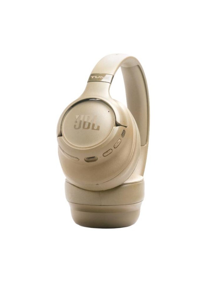 جي بي إل سماعات JBL Tune 780NC اللاسلكية فوق الأذن مع خاصية إلغاء الضوضاء التكيفية، صوت JBL النقي عالي الدقة، صوت مكاني، عمر بطارية 76 ساعة، مكالمات بميكروفونين، بلوتوث 6.0، دعم التطبيق – بيج (JBLT780NCBEG) - Image 5