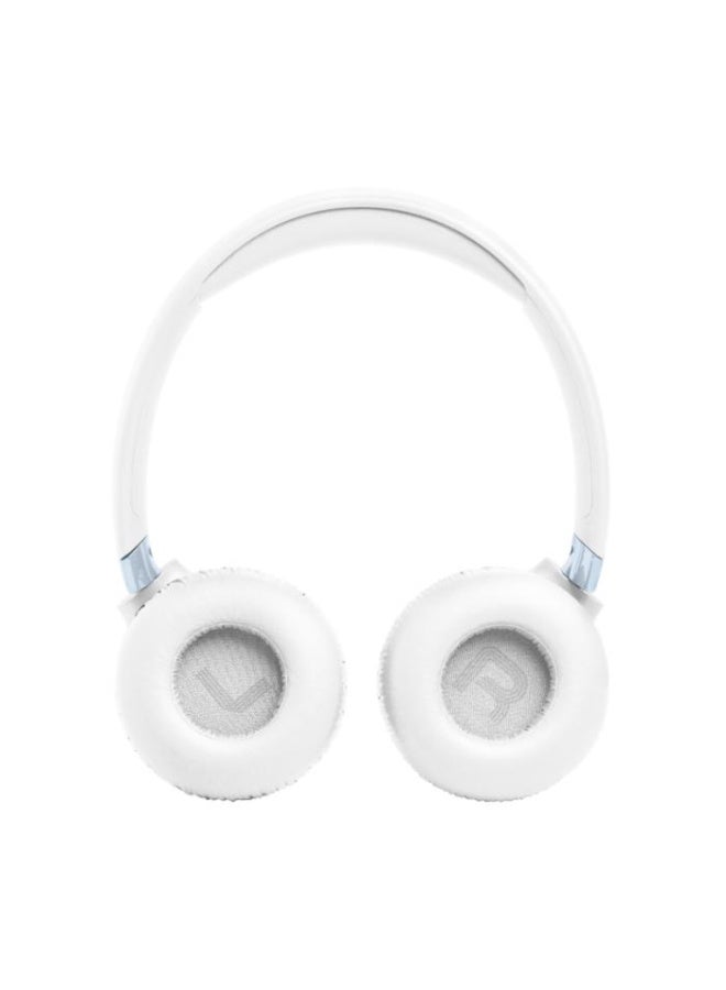 جي بي إل سماعات JBL Tune 680NC اللاسلكية فوق الأذن مع إلغاء الضوضاء، صوت JBL النقي عالي الدقة والصوت المكاني، عمر بطارية 76 ساعة، بيئة ذكية، ميكروفونين، بلوتوث 6.0 - أبيض (JBLT680NCWHT) - Image 4