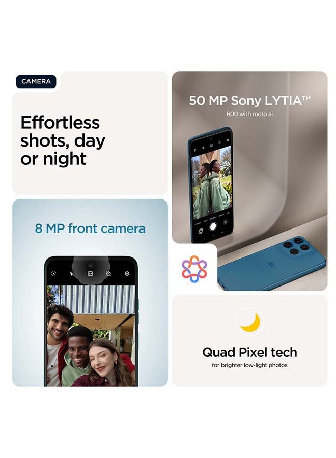 Motorola G57 Dual SIM 5G 8GB RAM 256GB PANTONE Corsair - Middle East Version - Image 2